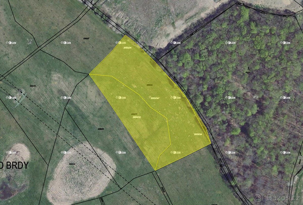 Prodej pozemek - Mníšek pod Brdy, 252 10, 934 m²