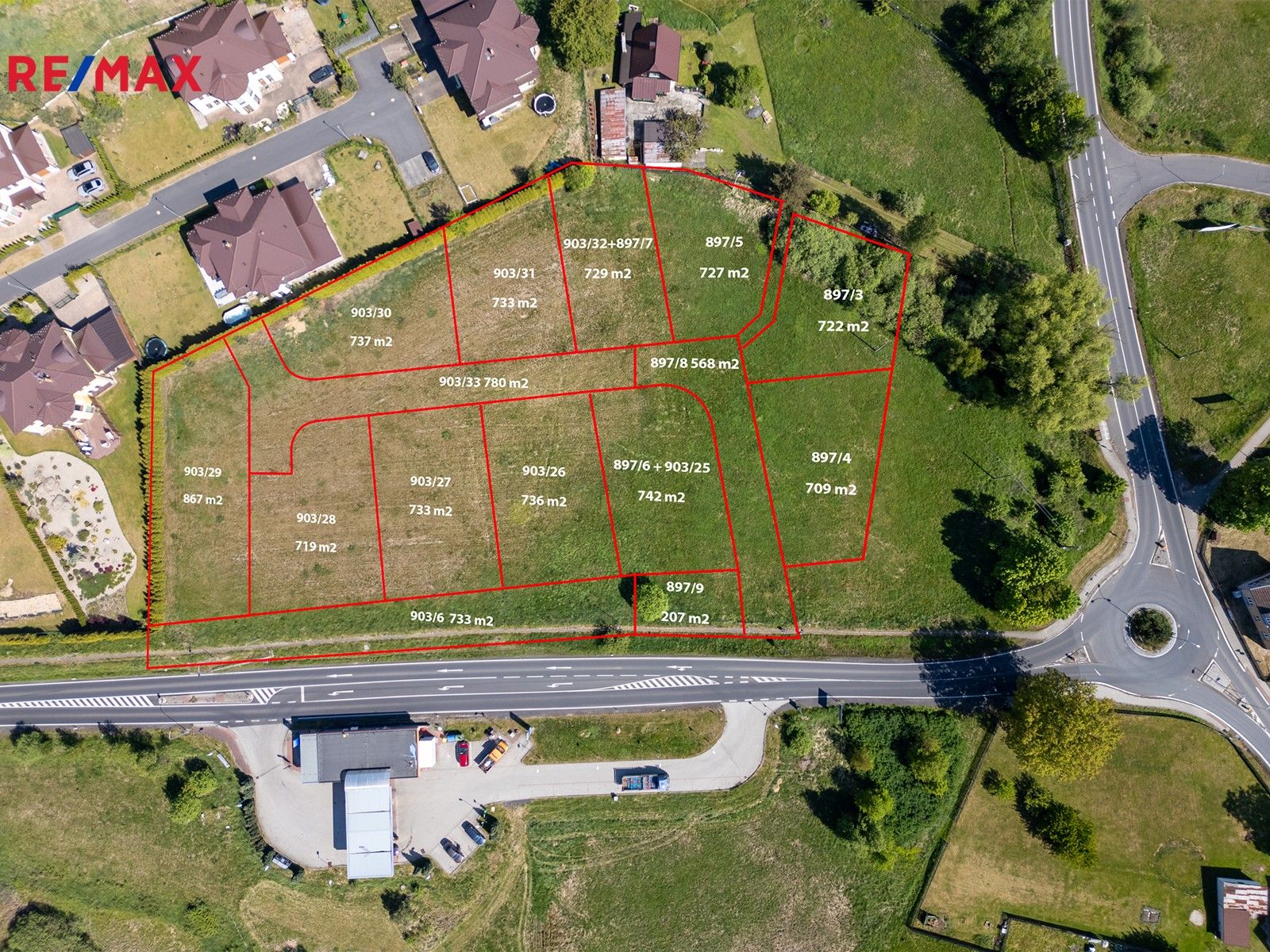 Pozemky pro bydlení, Nová Role, 709 m²