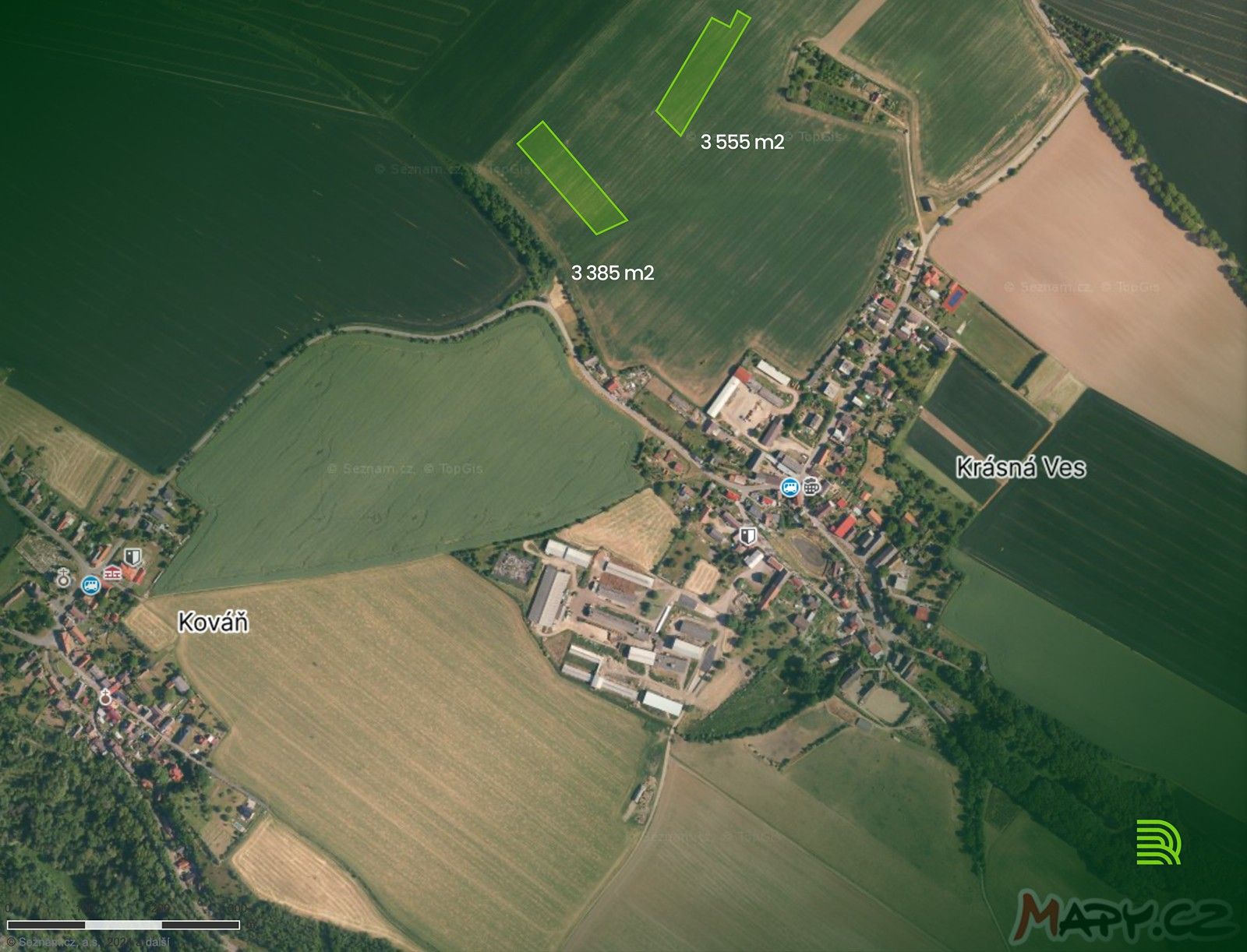 Prodej zemědělský pozemek - Krásná Ves, 6 940 m²