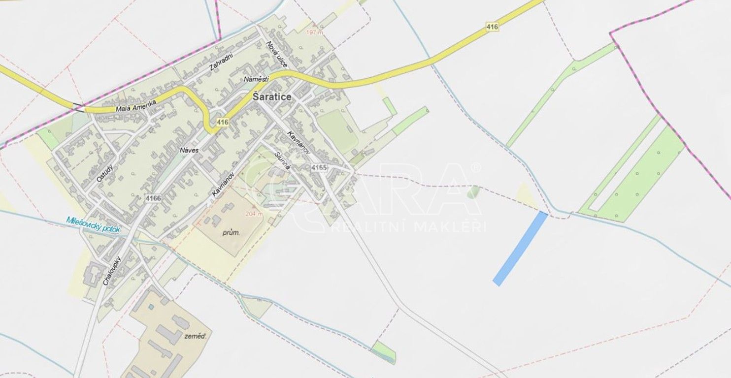 Zemědělské pozemky, Šaratice, 7 611 m²