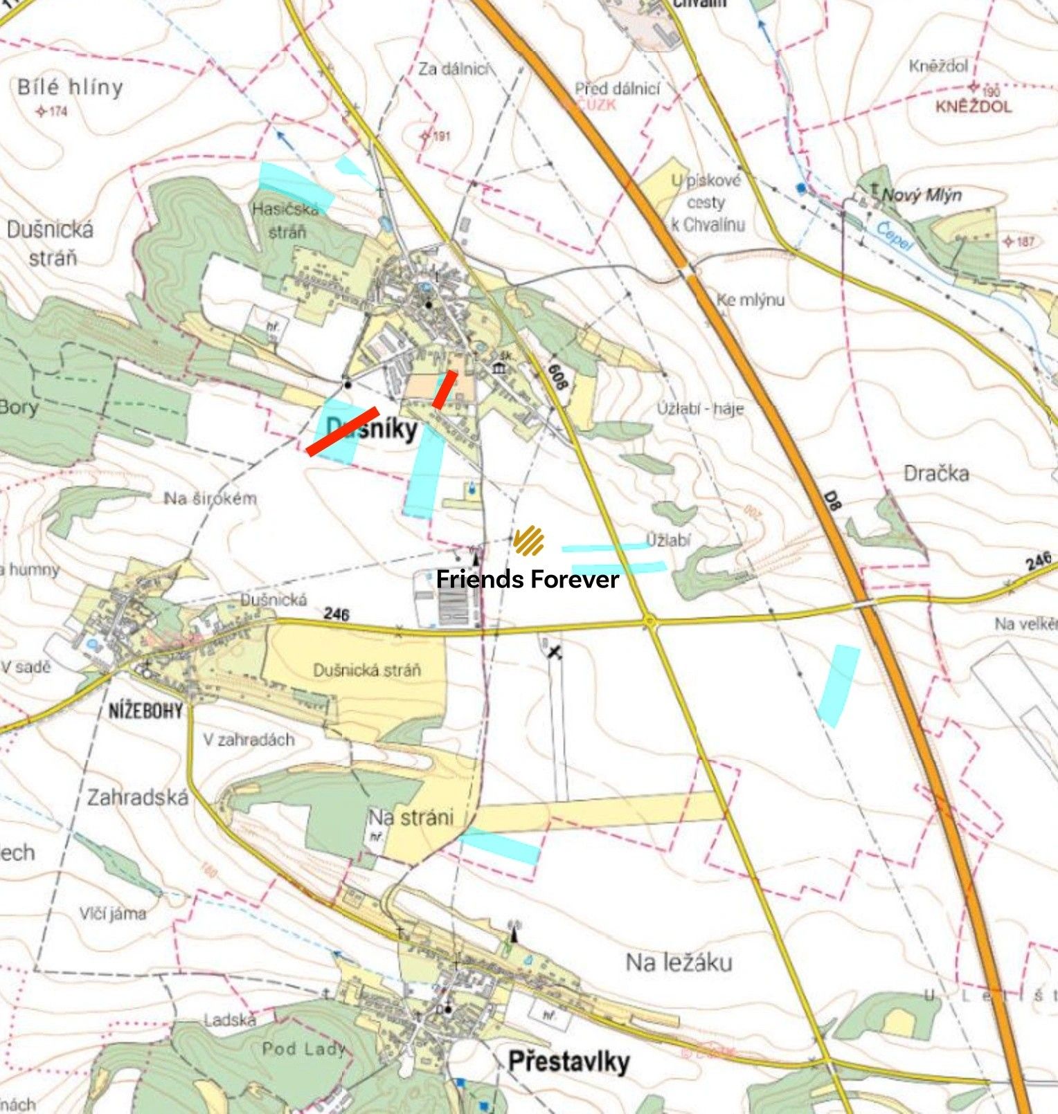 Zemědělské pozemky, Dušníky, 15 071 m²