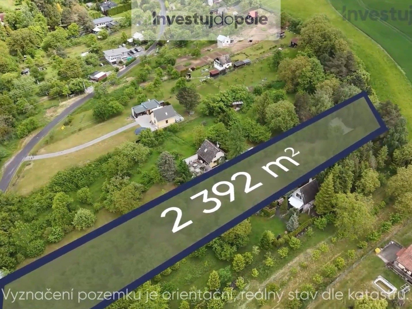 Zahrady, Na Hliníku, Lipník nad Bečvou, 2 392 m²