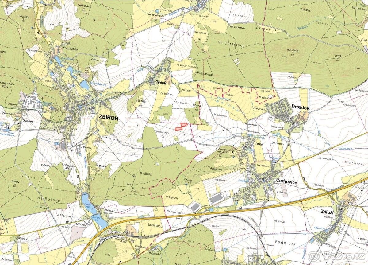 Prodej zemědělský pozemek - Zbiroh, 338 08