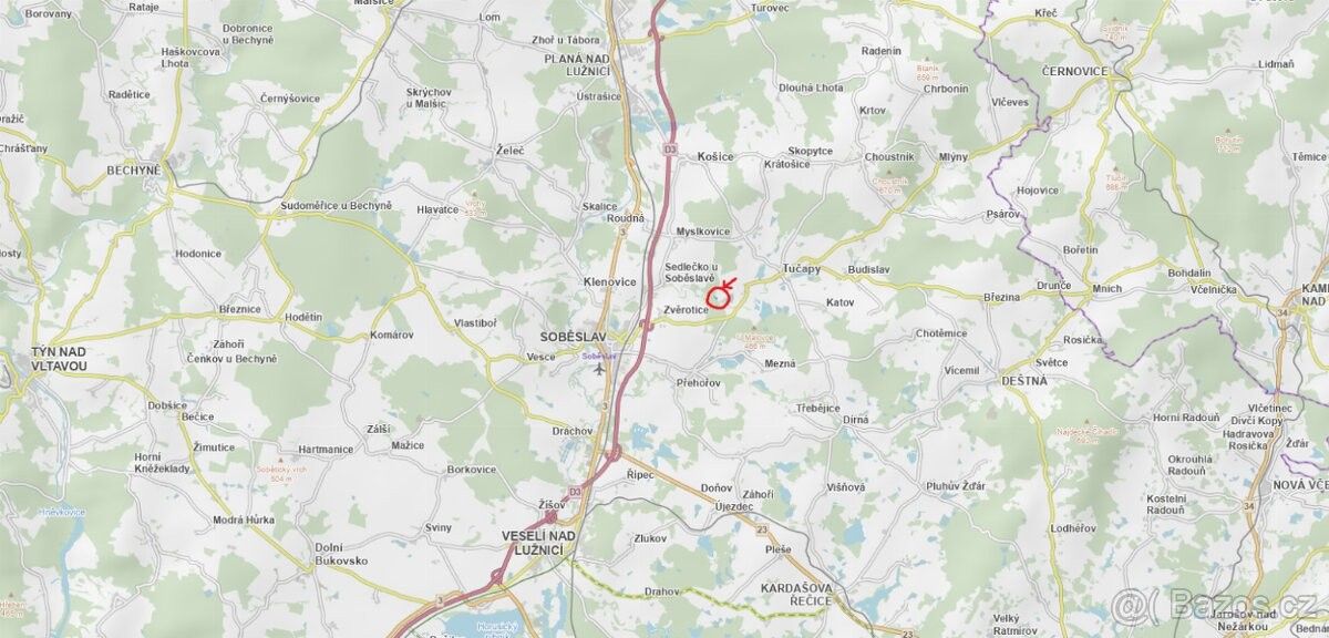 Lesy, Soběslav, 392 01, 6 708 m²