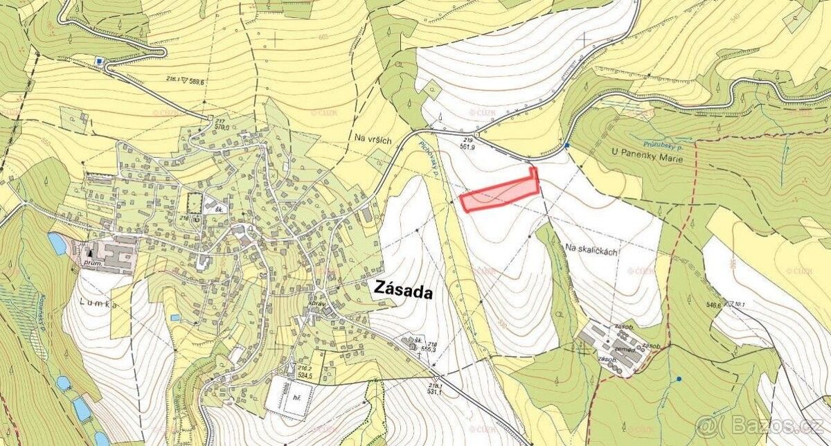 Prodej pozemek - Zásada, 468 25