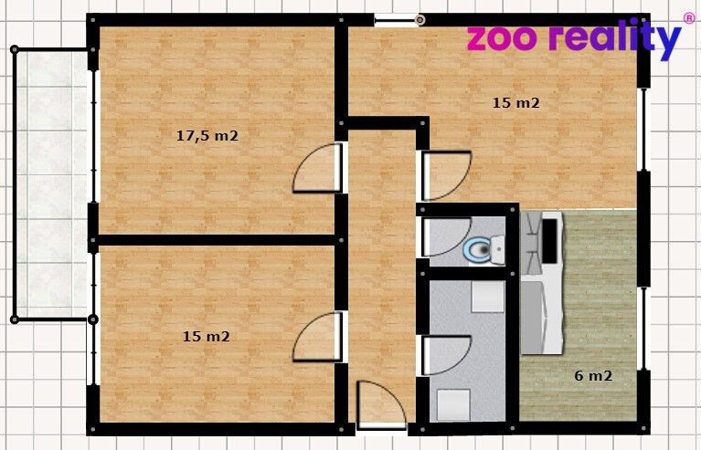 Prodej byt 3+kk - 9. května, Chlumec nad Cidlinou, 67 m²