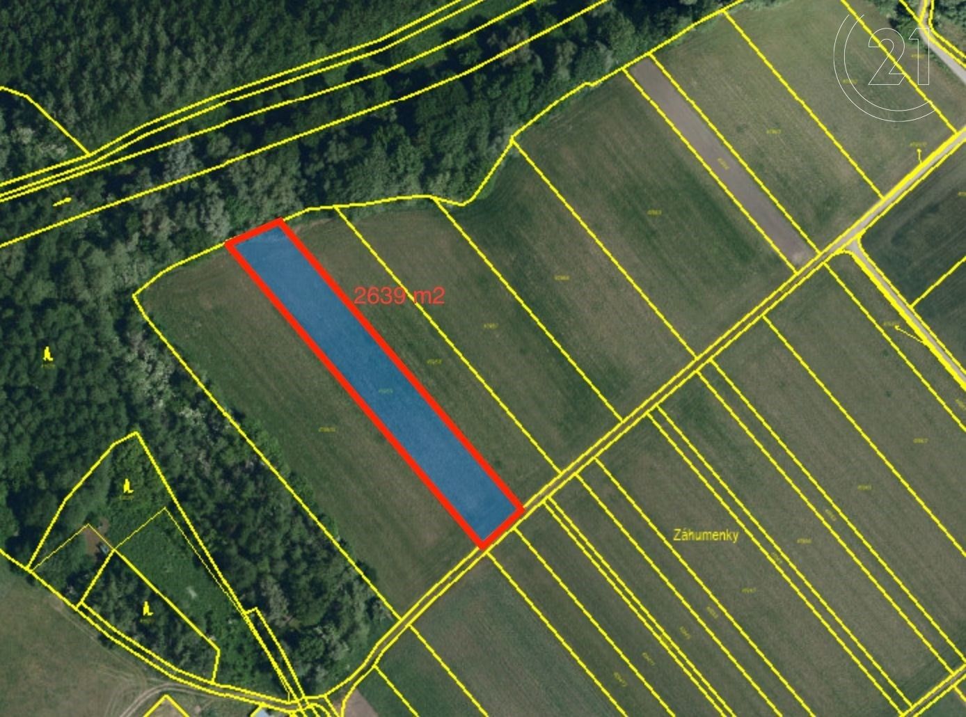 Zemědělské pozemky, Brod nad Dyjí, 2 639 m²