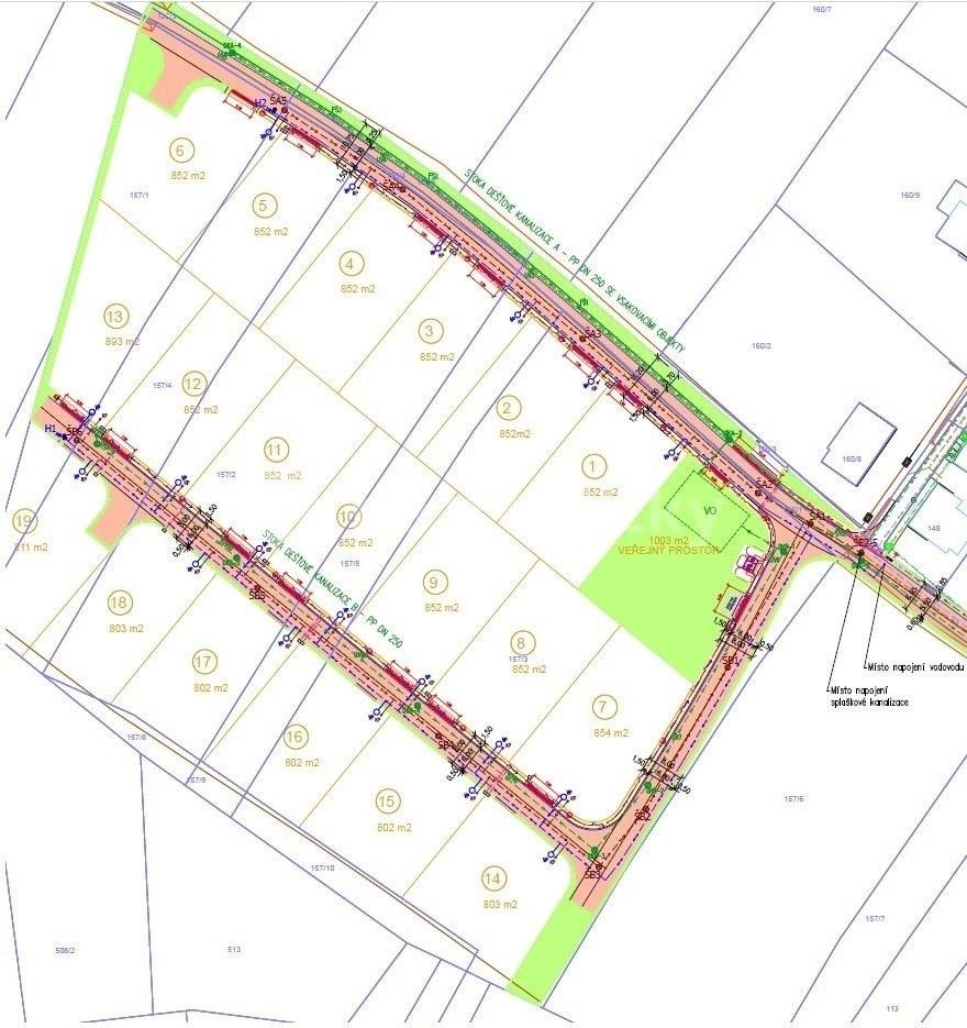 Pozemky pro bydlení, Lodenice, Mšecké Žehrovice, 802 m²