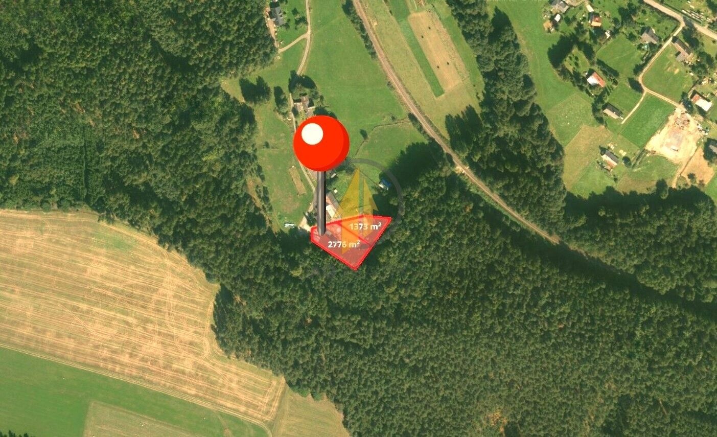 Prodej pozemek pro bydlení - Mostek, 1 376 m²