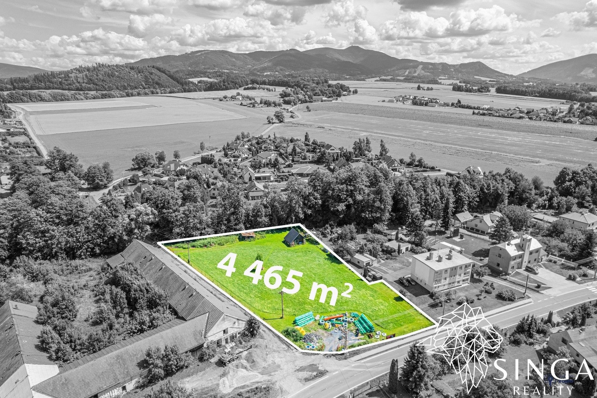 Pozemky pro bydlení, Pržno, 4 465 m²