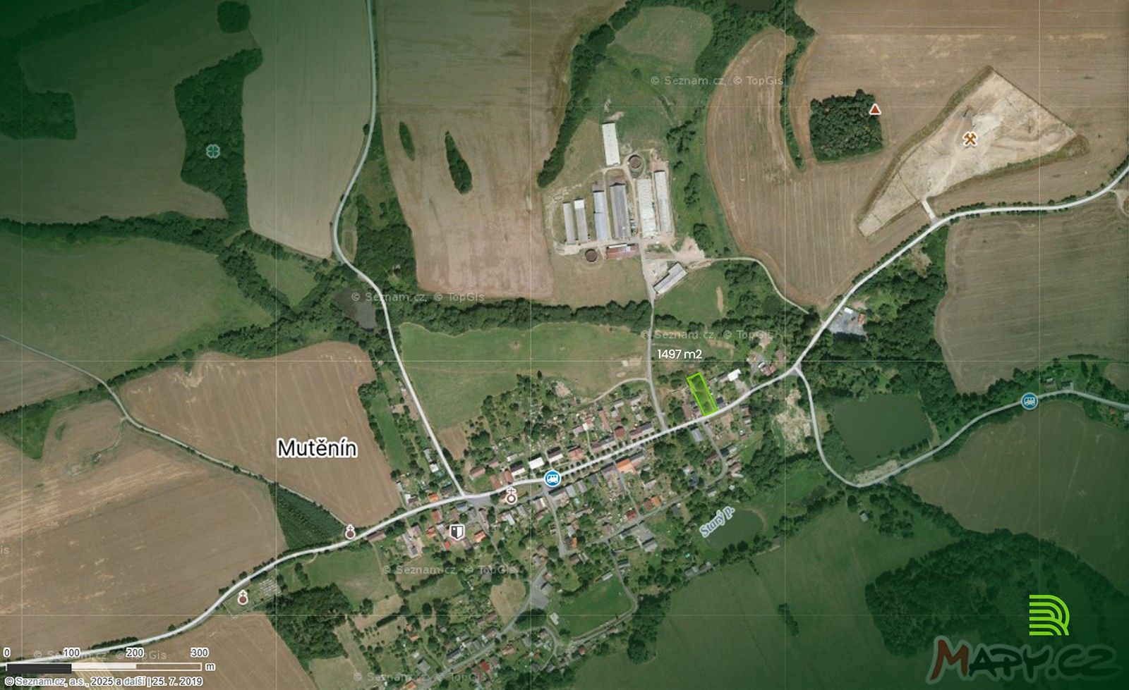Prodej pozemek pro bydlení - Mutěnín, 1 497 m²