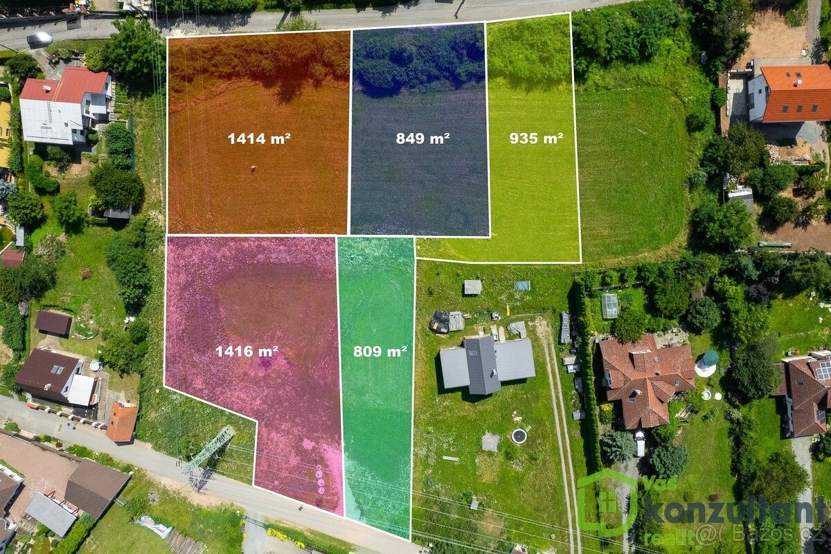 Prodej pozemek pro bydlení - Tišnov, 666 03, 935 m²