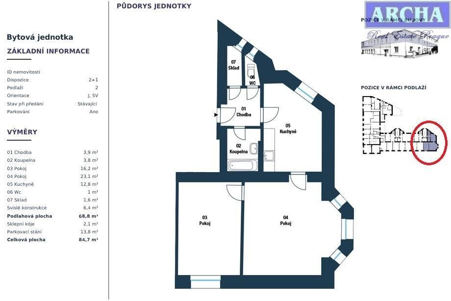 Prodej byt 2+1 - Hálův statek, Praha, 85 m²