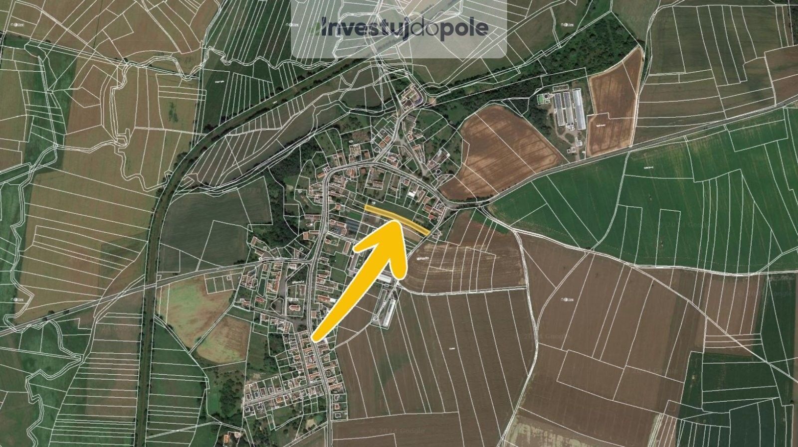 Prodej komerční pozemek - Mlékosrby, 1 205 m²