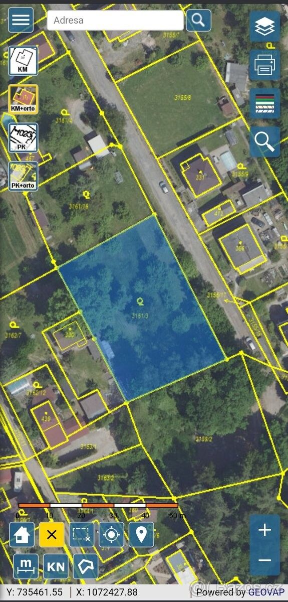 Pozemky pro bydlení, Týnec nad Sázavou, 257 41, 1 600 m²