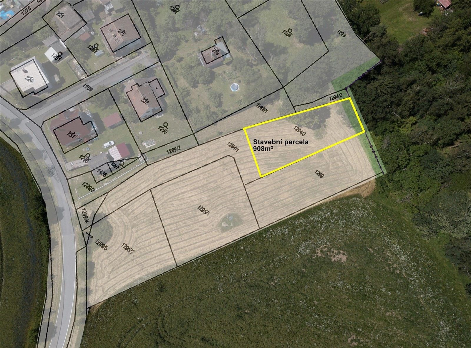 Pozemky pro bydlení, Zavidov, 908 m²