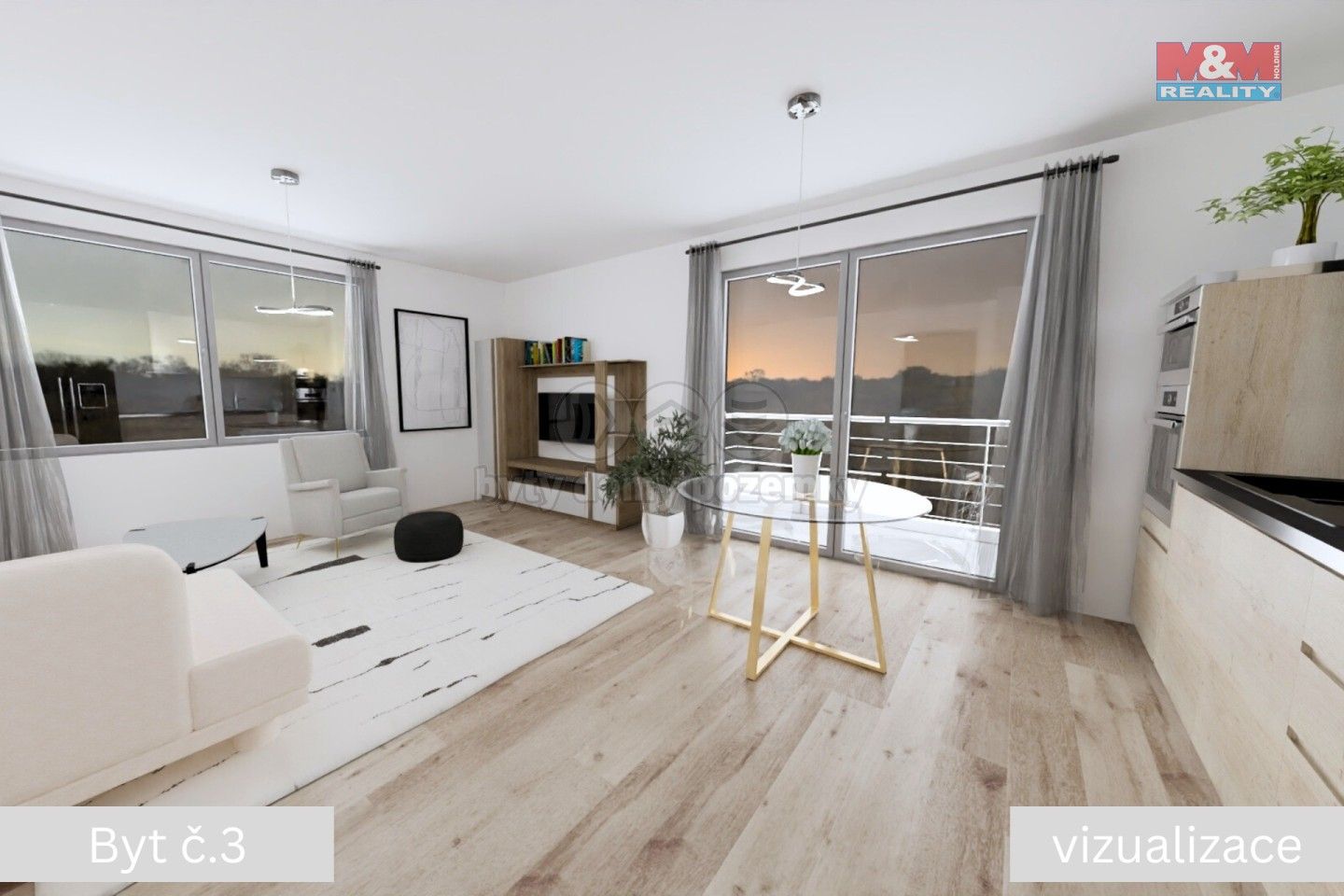 2+kk, Žleby, 63 m²