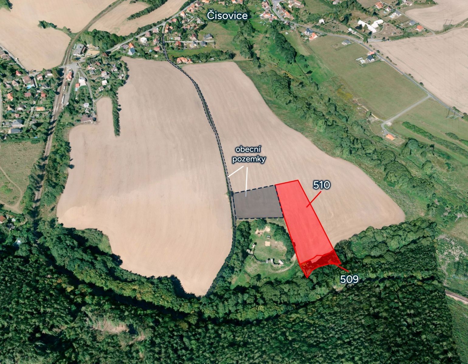 Pozemky pro bydlení, Čisovice, 9 297 m²