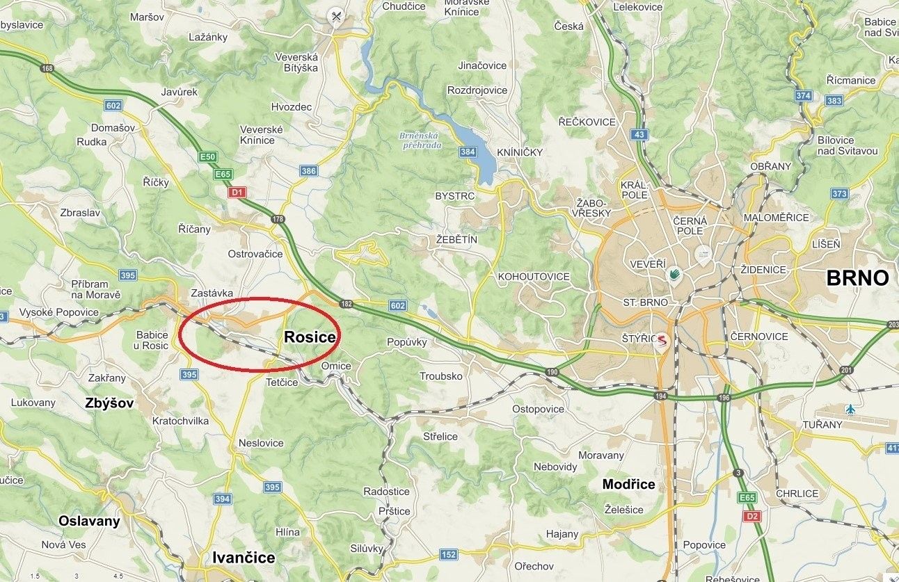 Prodej komerční pozemek - Na Mýtě, Rosice, 30 898 m²