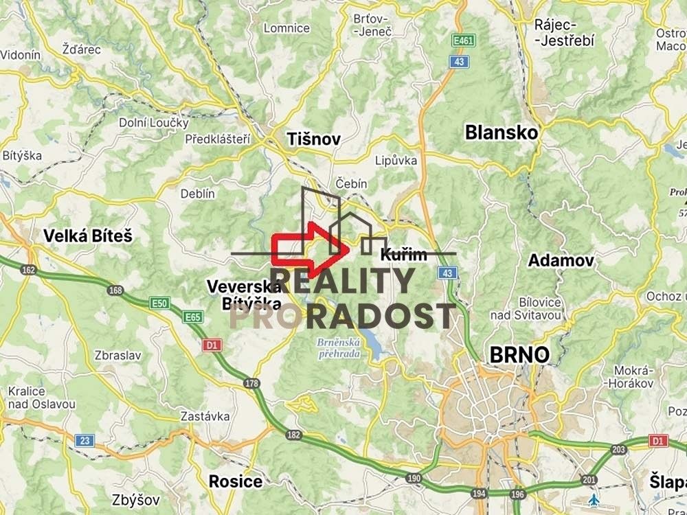 Prodej zemědělský pozemek - Kuřimská, Moravské Knínice, 50 000 m²