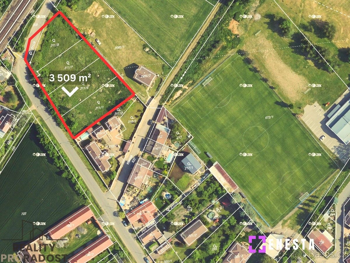 Pozemky pro bydlení, Kutná Hora, 284 01, 3 509 m²