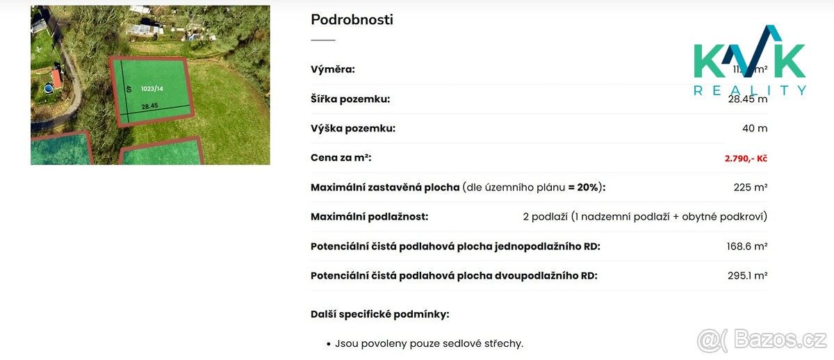 Prodej pozemek pro bydlení - Ostrov nad Ohří, 363 01, 1 124 m²