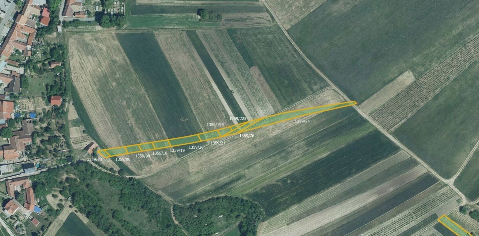 Zemědělské pozemky, Dambořice, 23 972 m²