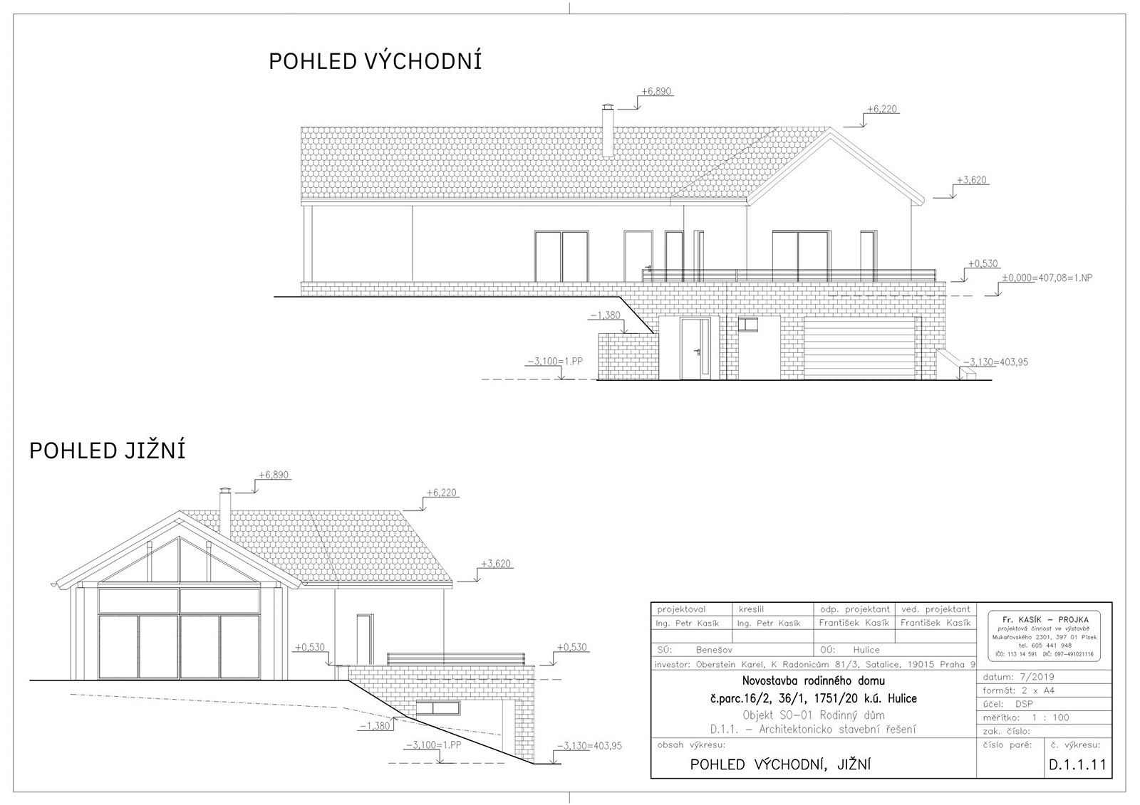 Pozemky pro bydlení, Hulice, 1 405 m²
