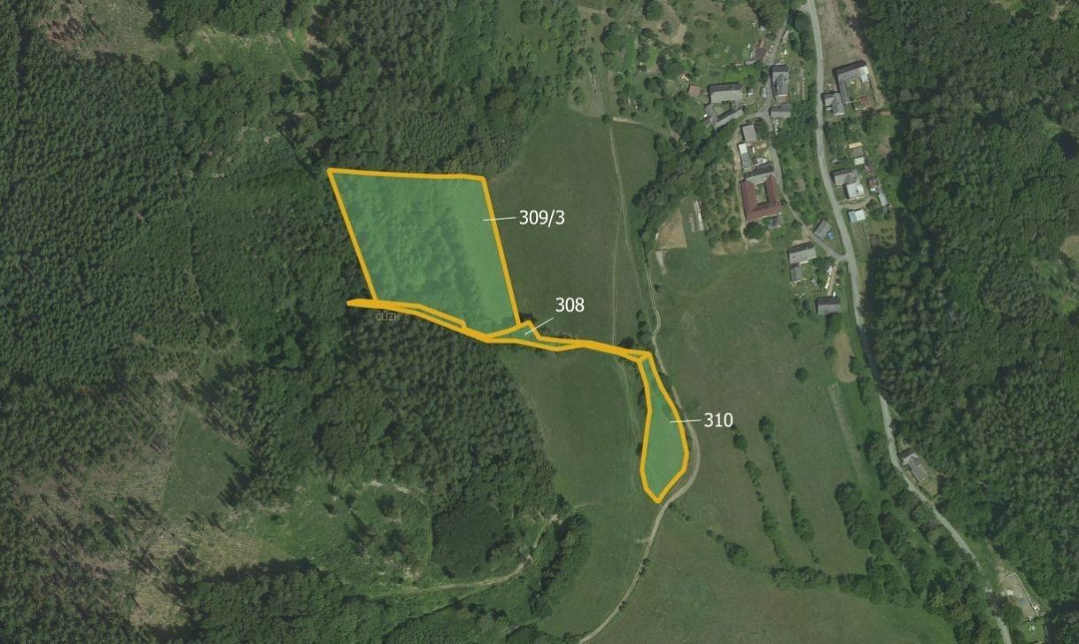 Louky, Bohdalov, Městečko Trnávka, 26 370 m²