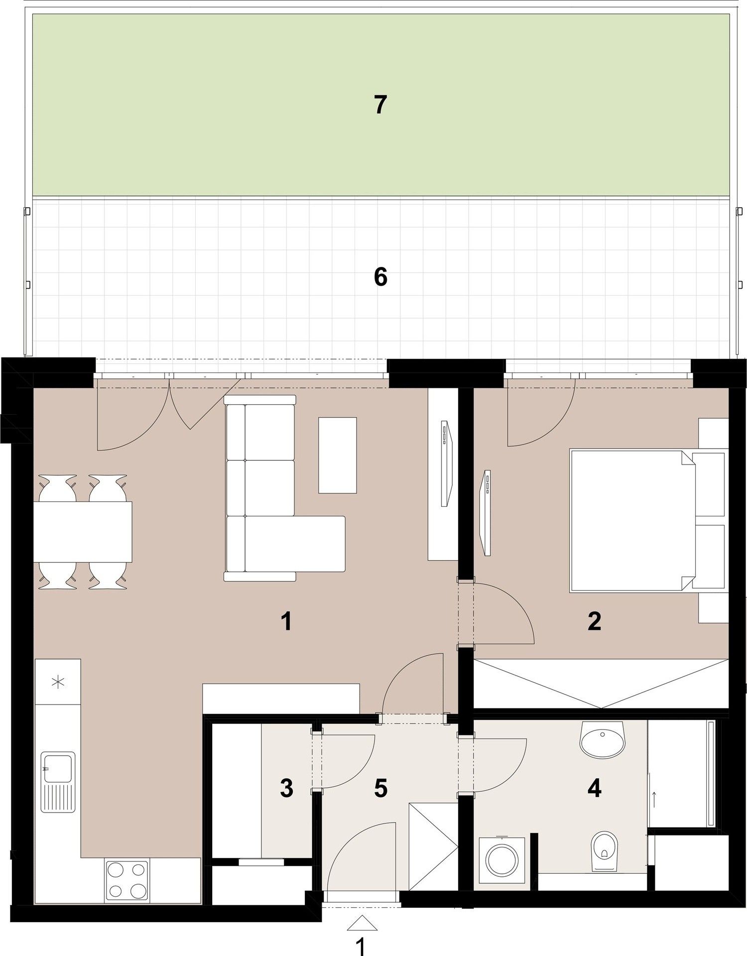 Prodej byt 2+kk - Pitkovice, Praha, 57 m²
