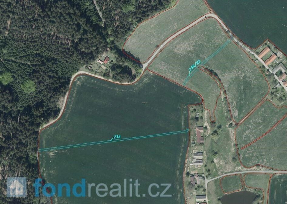 Prodej zemědělský pozemek - Horní Radouň, 3 863 m²