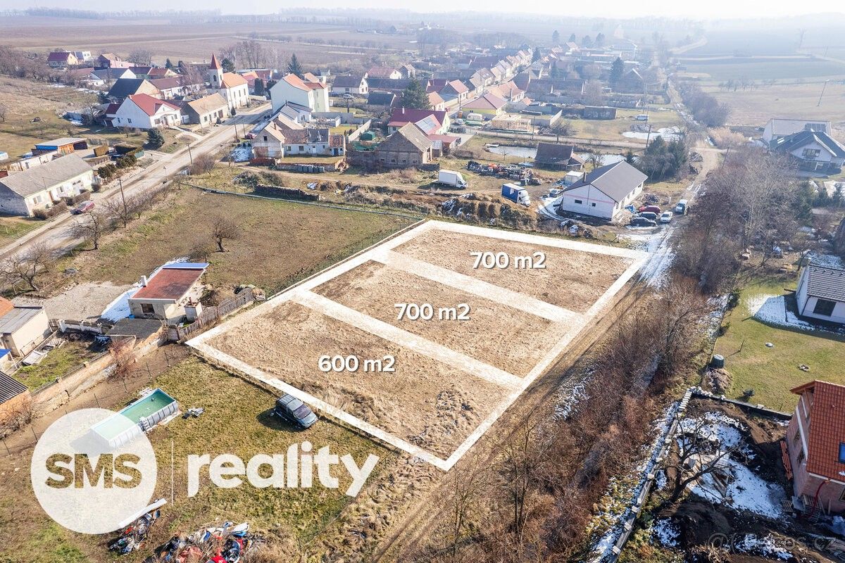 Pozemky pro bydlení, Olbramovice u Moravského Krumlova, 671 76, 600 m²
