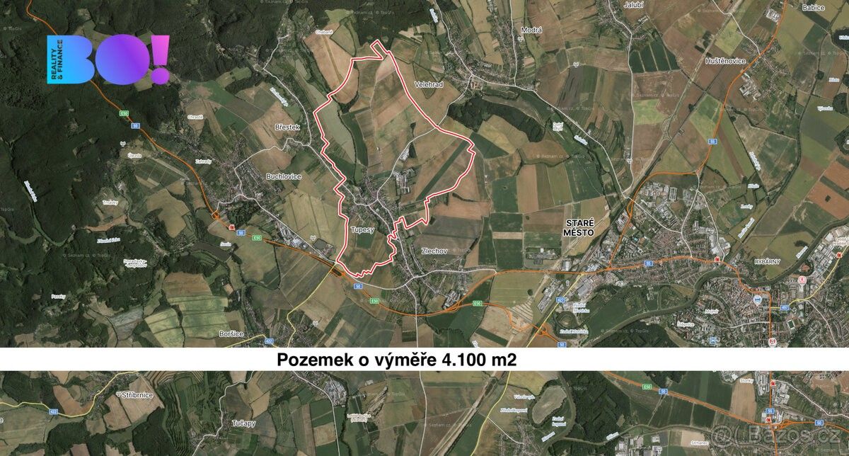 Zemědělské pozemky, Tupesy, 687 07, 4 100 m²