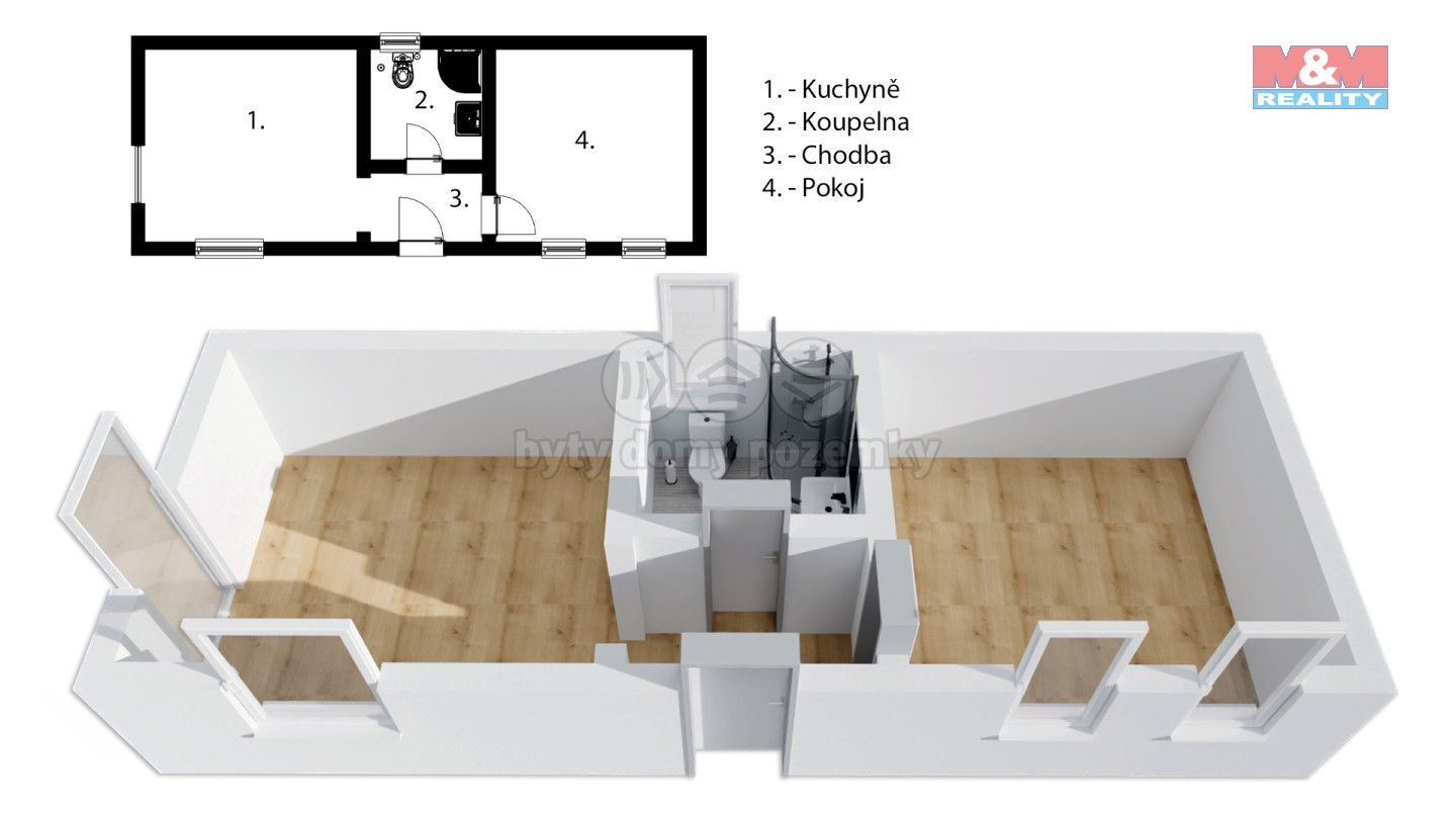 Prodej rodinný dům - Oráčovská, Jesenice, 35 m²