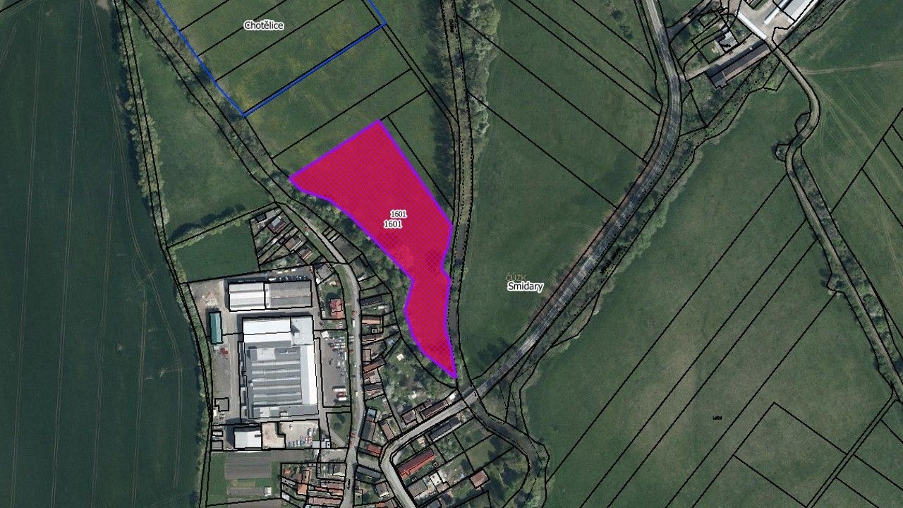 Louky, Smidary, 11 941 m²