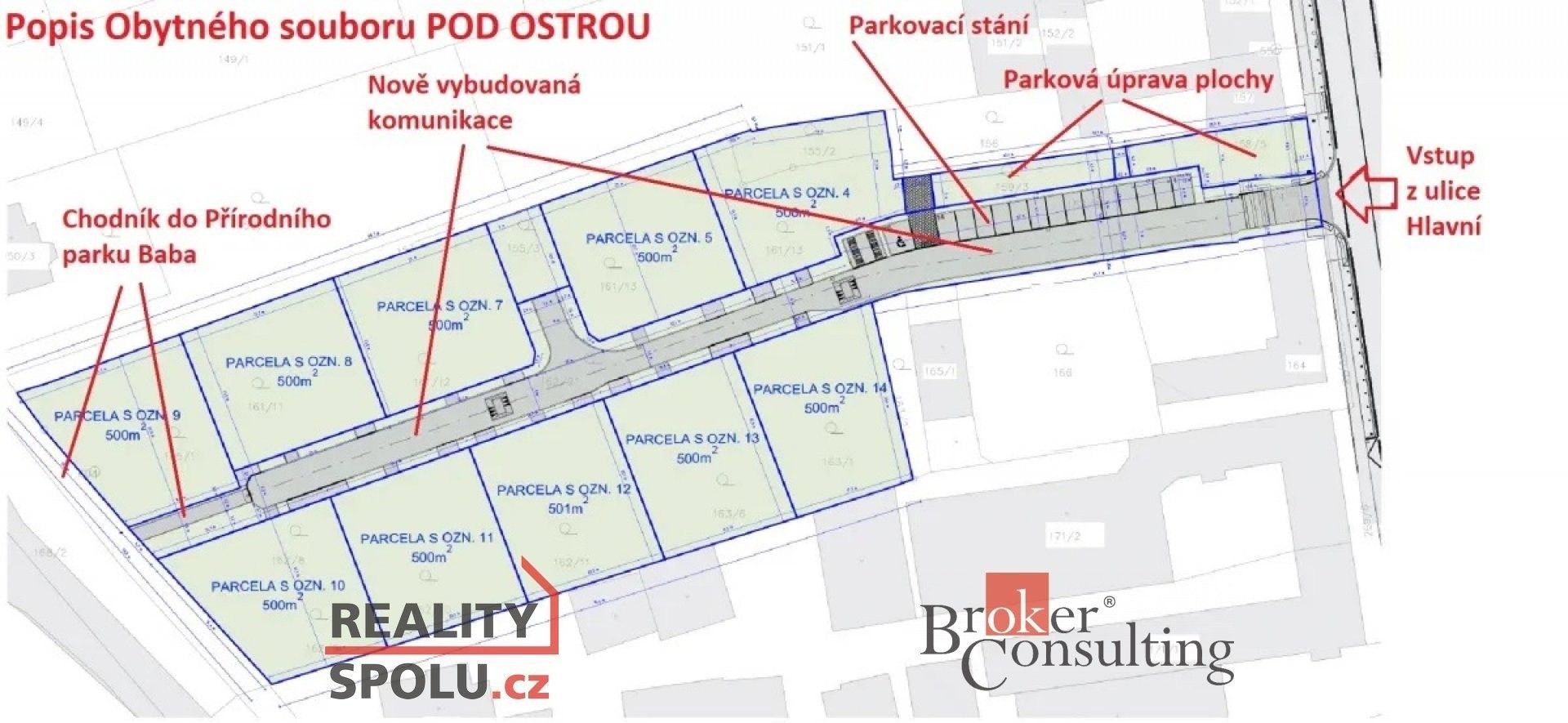 Prodej pozemek pro bydlení - Česká, 500 m²