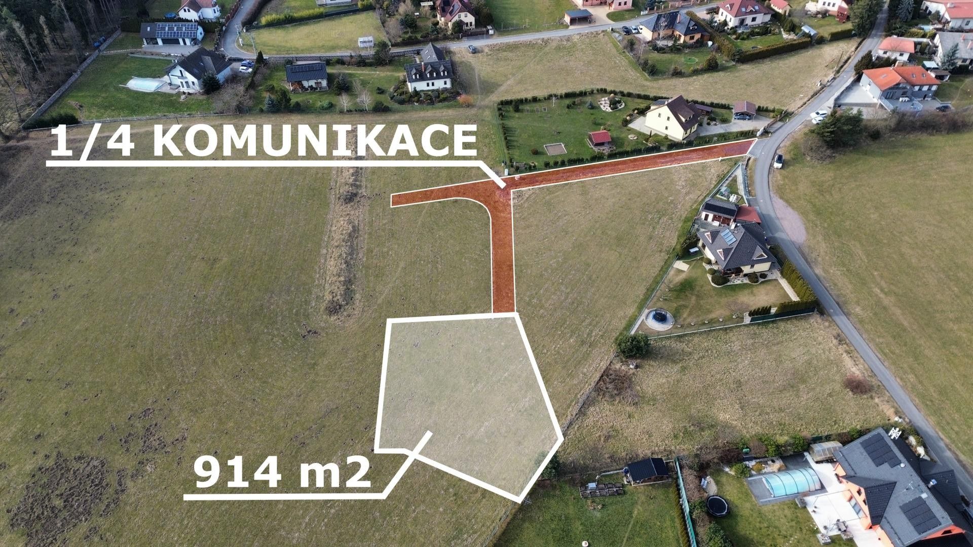 Prodej pozemek pro bydlení - Orlov, Příbram, 914 m²