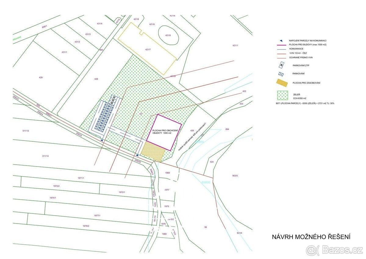 Pozemky pro bydlení, Ostrava, 725 28, 10 548 m²