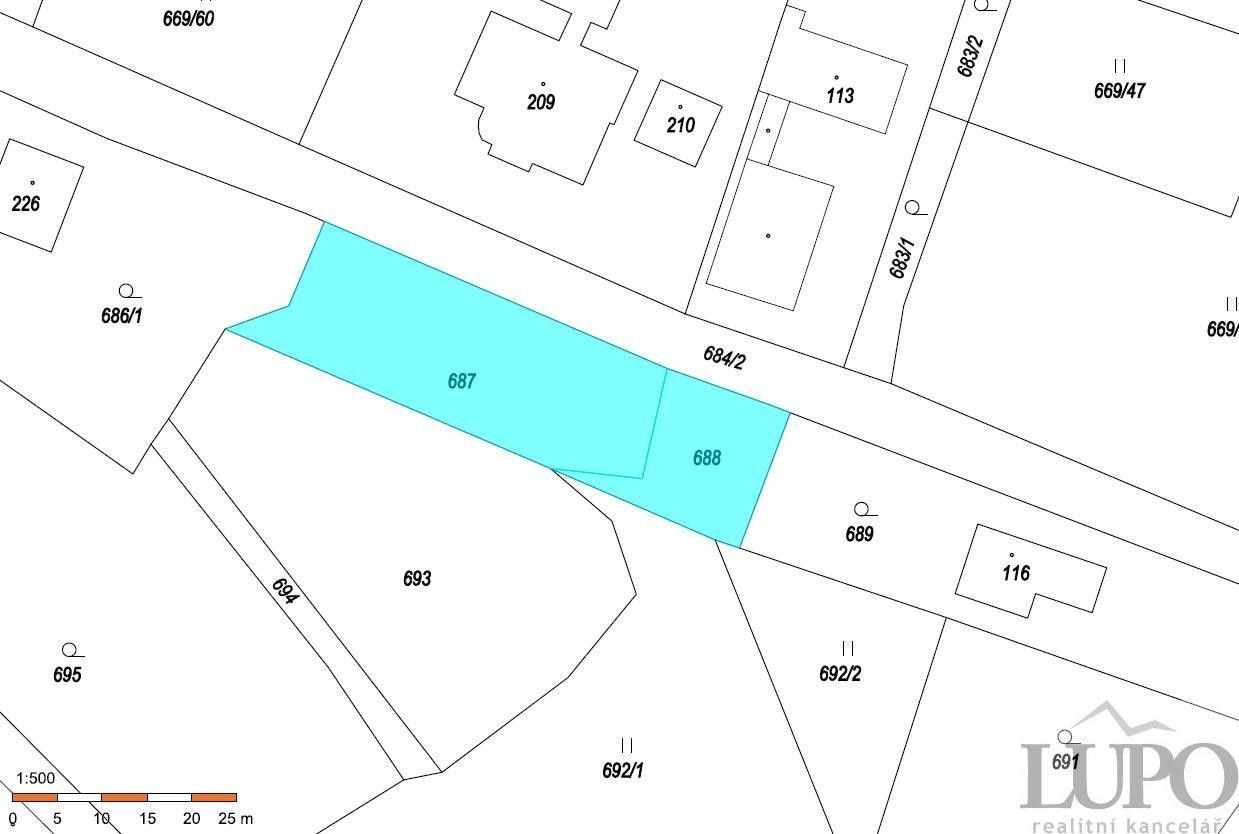 Prodej pozemek pro bydlení - Martinovice, Sukorady, 895 m²