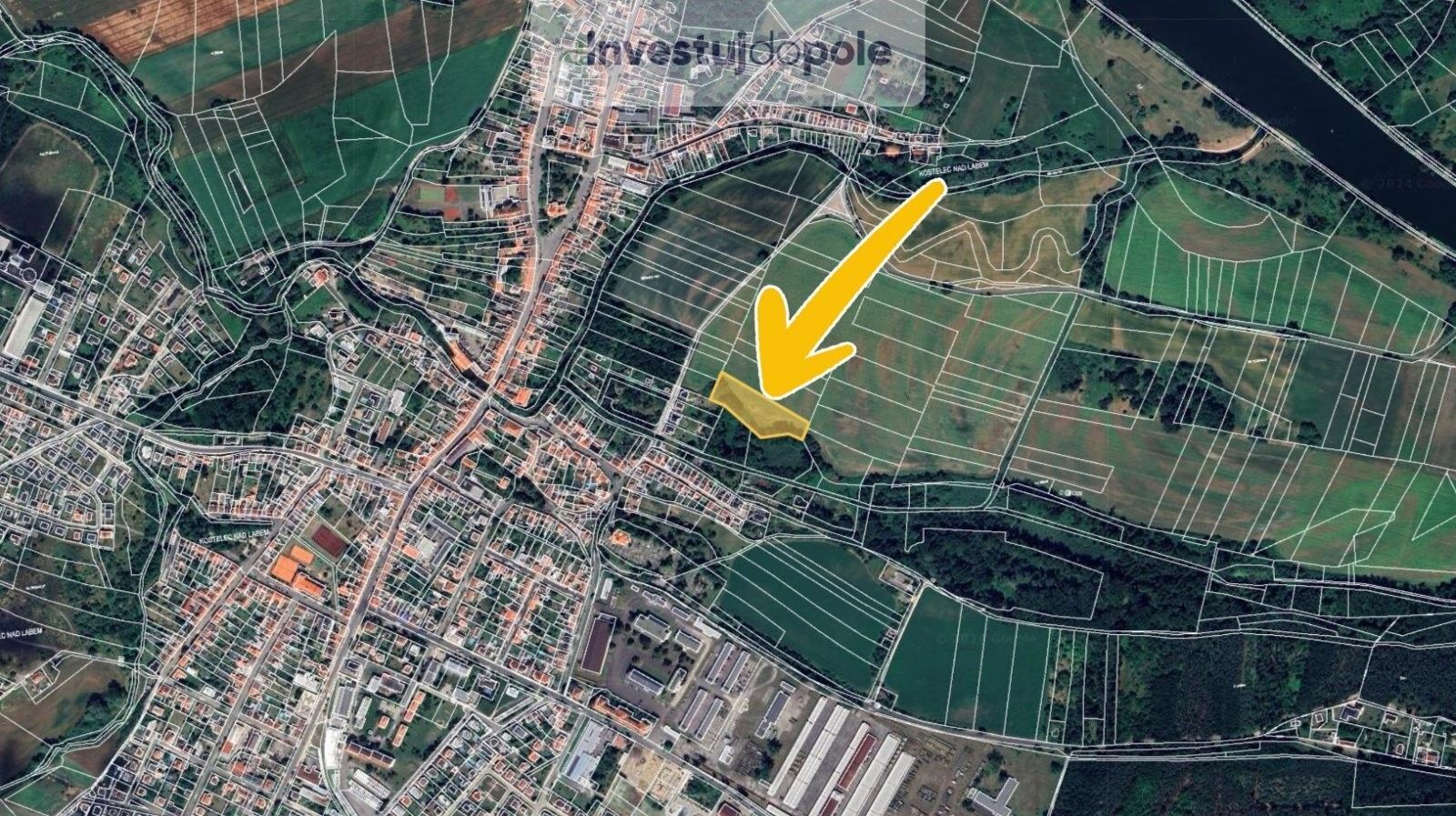 Prodej zemědělský pozemek - Kostelec nad Labem, 2 620 m²