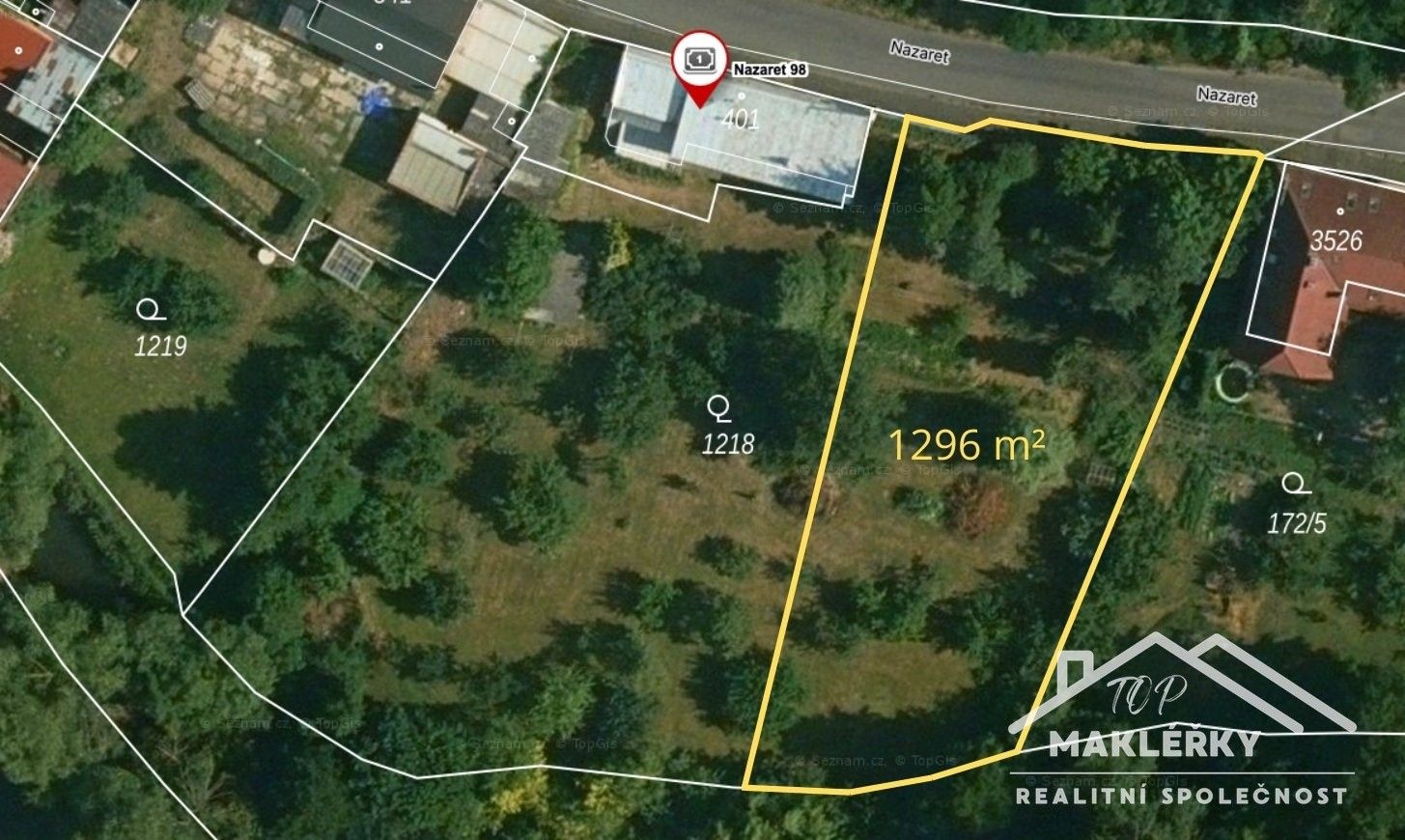 Pozemky pro bydlení, Nazaret, Čáslav, 1 296 m²