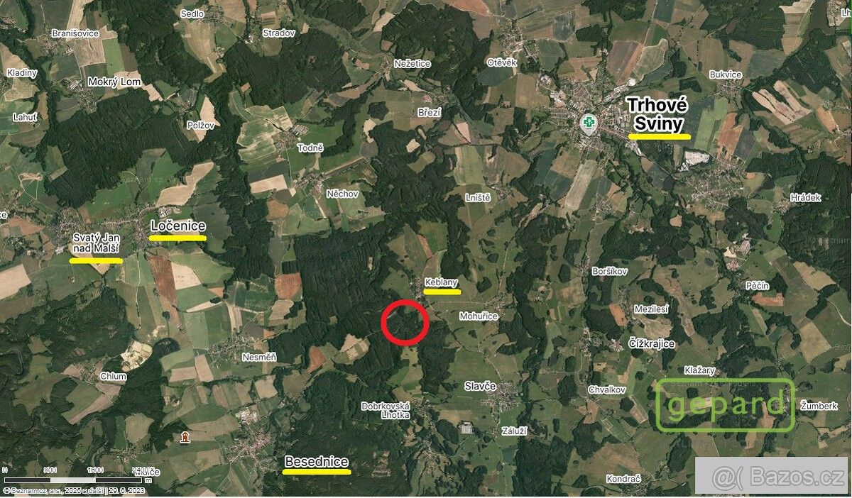 Lesy, Trhové Sviny, 374 01, 8 599 m²