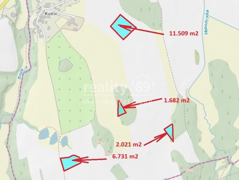 Zemědělské pozemky, Perálec, 21 943 m²