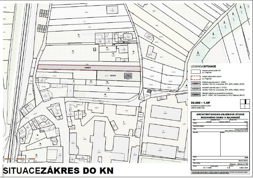 Pozemky pro bydlení, Rajhrad, 664 61, 1 162 m²