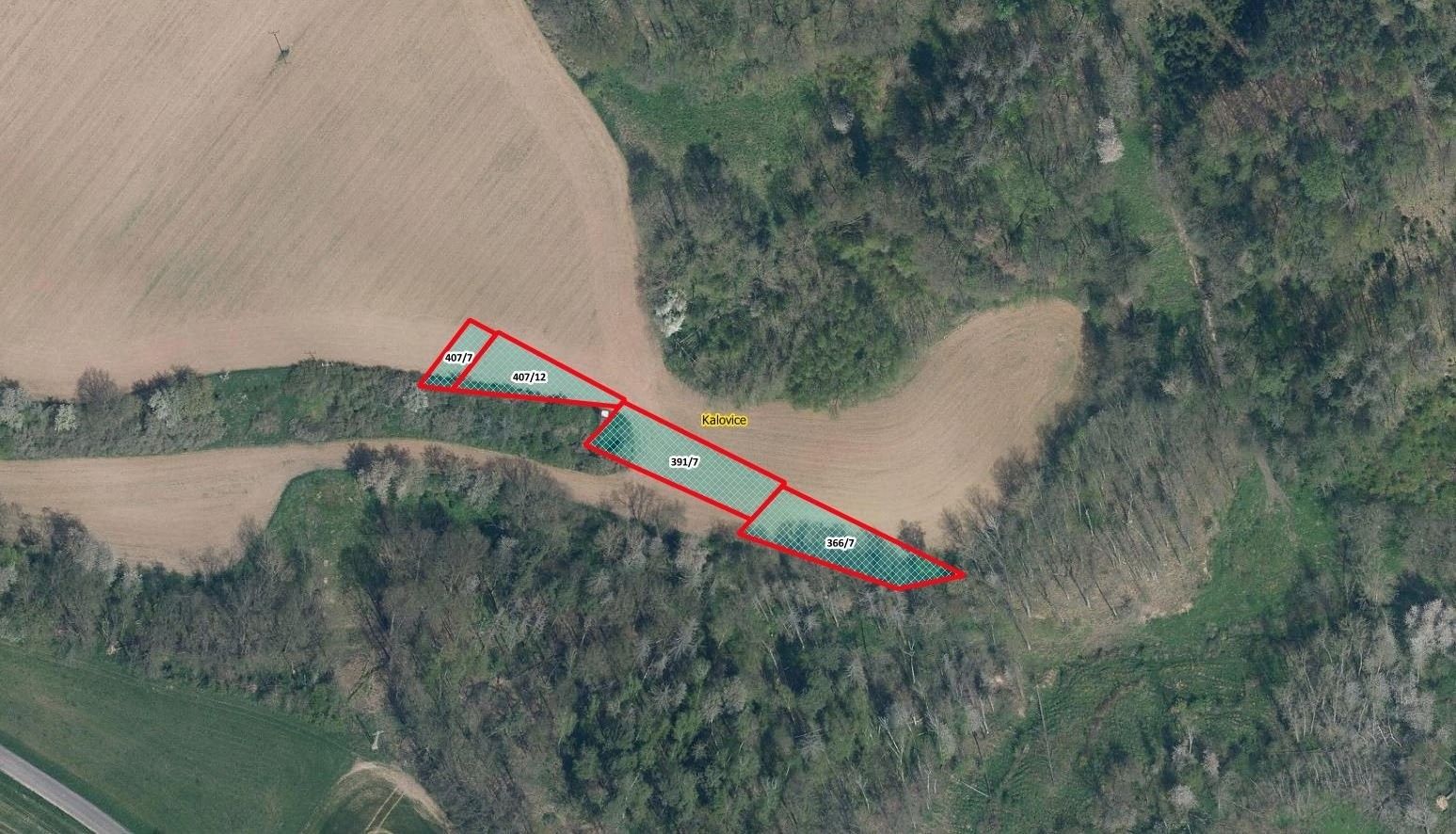 Zemědělské pozemky, Kalovice, Úštěk, 2 118 m²