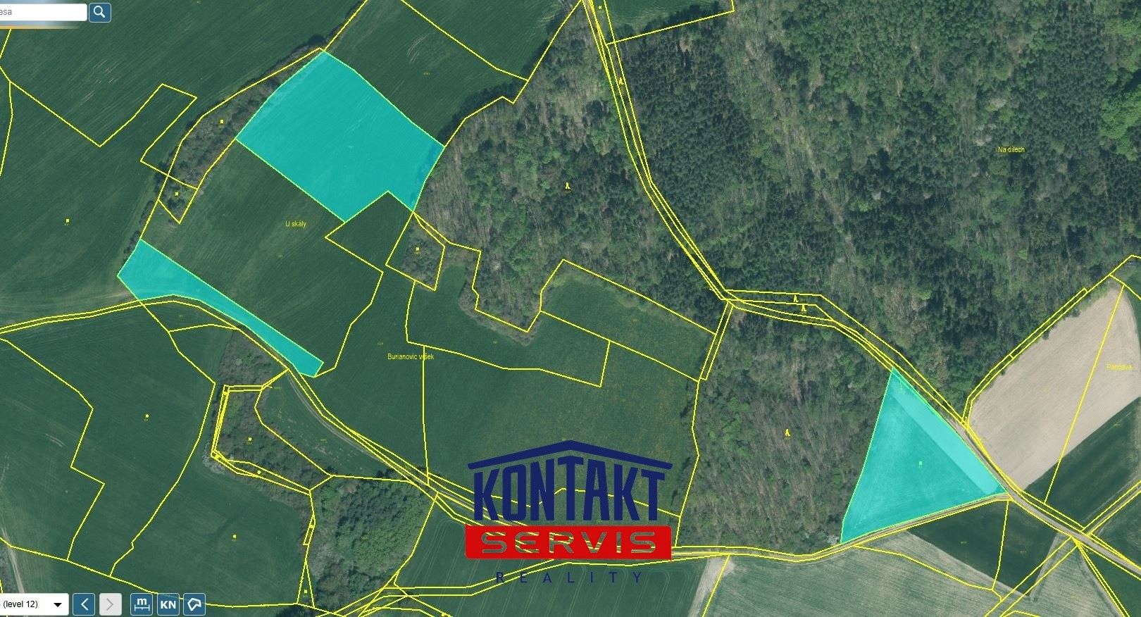 Zemědělské pozemky, Příkosice, 41 005 m²