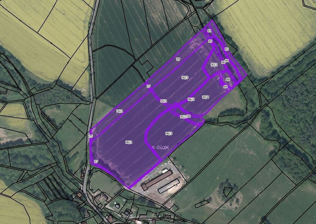 Zemědělské pozemky, Kalovice, Úštěk, 80 846 m²