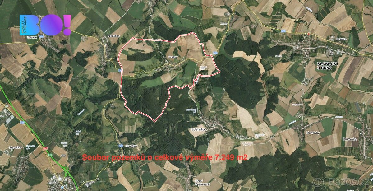 Zemědělské pozemky, Diváky, 691 71, 7 249 m²