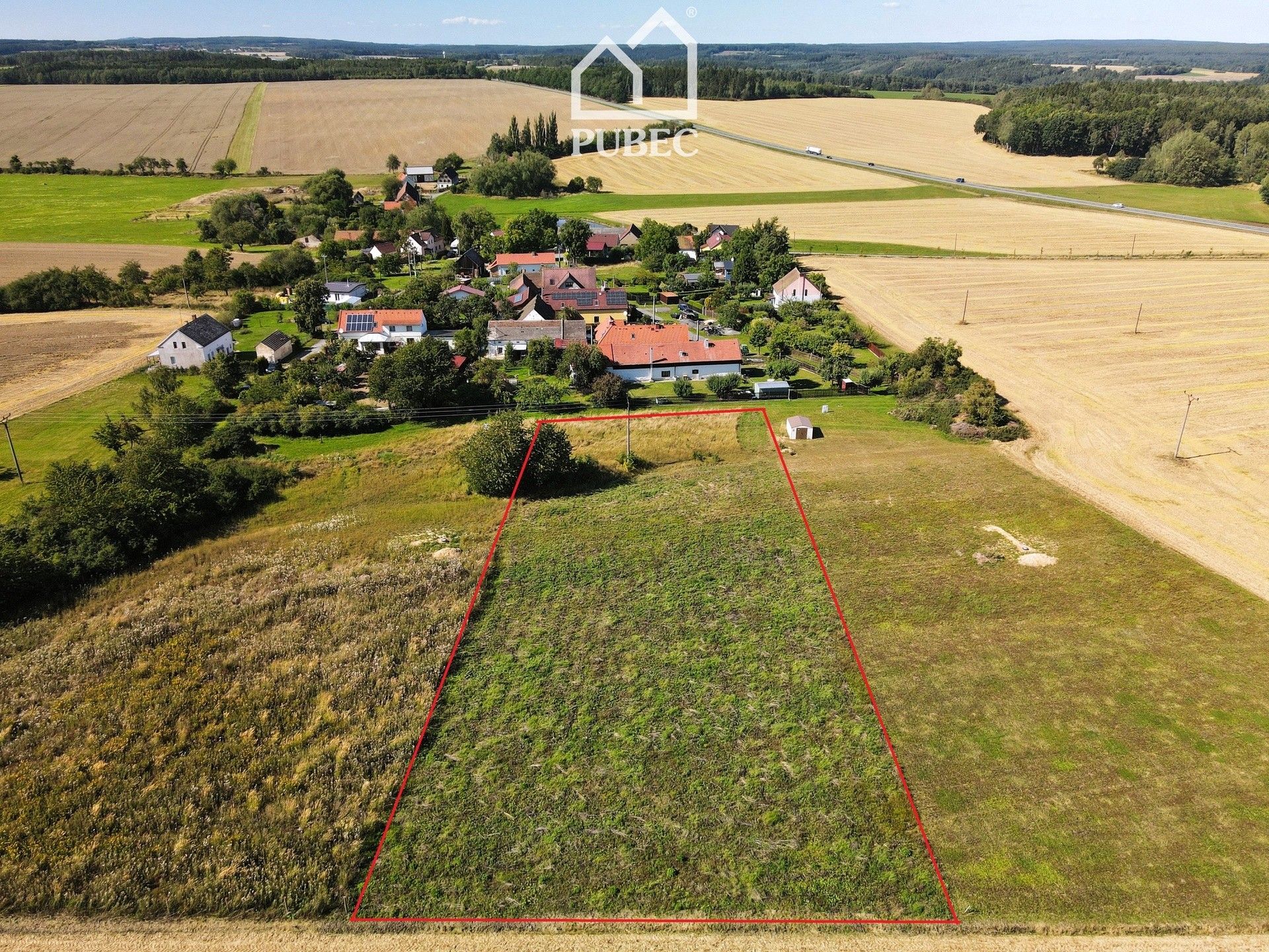 Prodej pozemek pro bydlení - Popovice, Všeruby, 3 708 m²