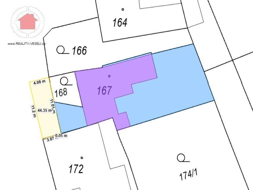 Prodej pozemek pro bydlení - Hroznová Lhota, 696 63, 359 m²